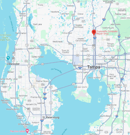 Tampa Bay, Lutz, Wesley Chapel, Cheval, Citrus Park, Carrollwood, New Tampa, East Tampa, Temple Terrace, South Tampa, Seminole Heights, and Hyde Park. contact trueonefix
